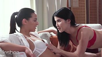 Play Lesbea Dressed in sexy lingerie these two lesbians have intimate sex together