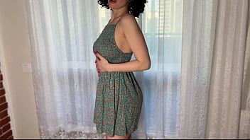 Play SOLO. A hot girl with African hair in a cute sundress will make your orgasm unforgettable, just look at it!
