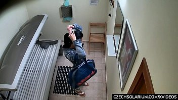 Play Beautiful Brunette Masturbating in Solarium