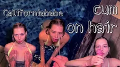 Play Public Pool Blowjob: Californiababe Takes Cumshot on Her Honey-Blonde Hair
