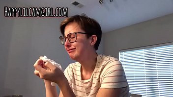 Crying and nose blowing fetish