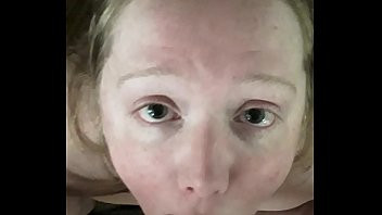 Play Nervous 18 year old pale amateur with freckles sucks and gags on 42 year old uncut cock for the first time on camera.