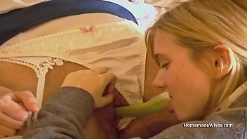 Play Older wife plays with a younger British teen
